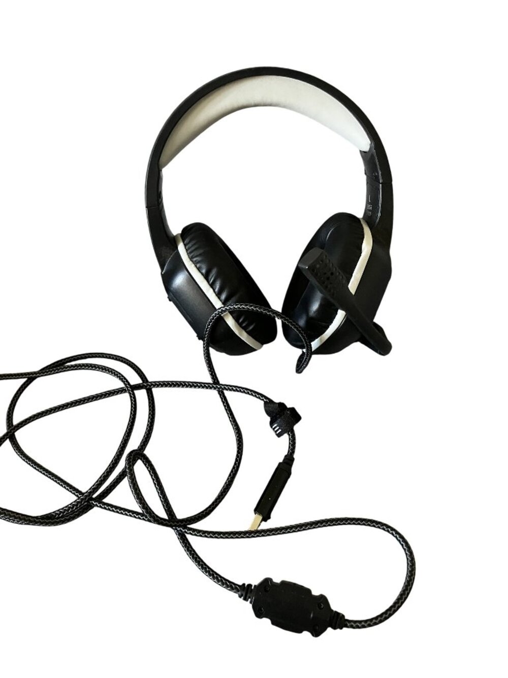 EKSA Wired Stereo Gaming Headset With Microphone & USB Connection Black & Silver